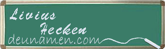 Livius Hecken Visitenkarte